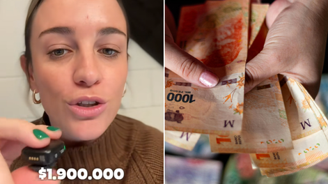Una tiktoker confesó que gana 5 millones de pesos y no llega a fin de mes