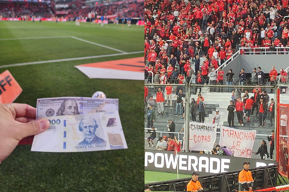 Il tifoso dell'Independiente de Avellaneda si è fatto sentire