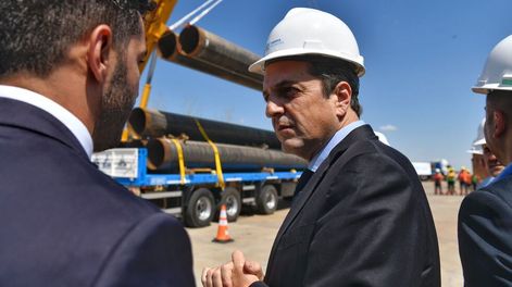 Sergio Massa, destacó el inicio del llenado del Gasoducto Néstor Kirchner. Foto: Ministerio de Economía