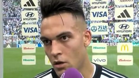 Lautaro Martínez tras la derrota