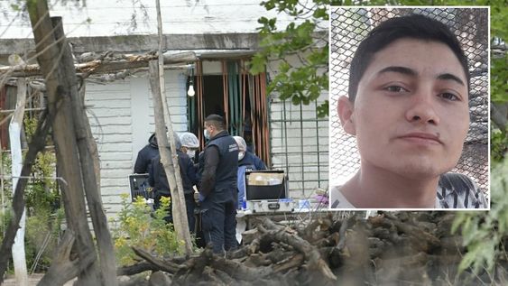 Ángelo Martín Andrés González Farías (21) fue detenido por el doble crimen de Martín Farías, de 76 años, y su pareja, Justa Luna, de 66, ocurrido en Las Heras (Foto: Orlando Pelichotti / Los Andes)