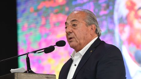 Walter Bressia durante su discurso en Bodegas de Argentina.&nbsp;