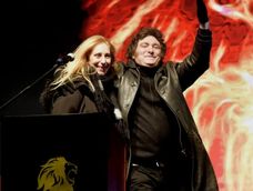 Javier Milei y su hermana Karina - Archivo