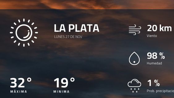 Pronóstico regional: así estará el tiempo en La Plata