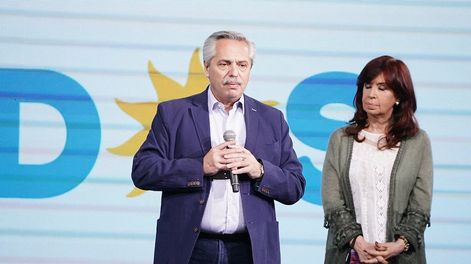 Alberto Fernández y Cristina Kirchner, el día de las derrota en las PASO.