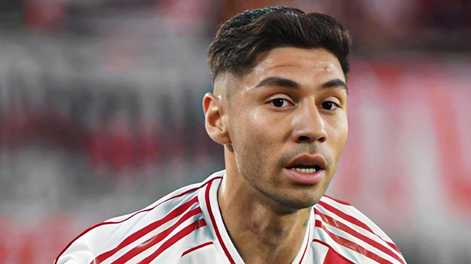 Los Andes | Gonzalo Montiel se desgarró y estará varias semanas fuera de las canchas
