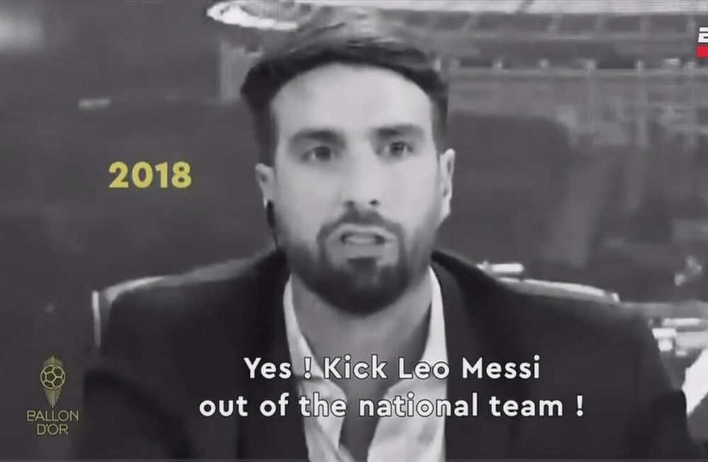 Azzaro apareció en el video de Messi con su séptimo Balón de Oro y su imagen se hizo viral.
