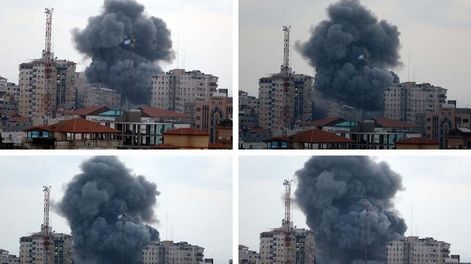 Israel destruyó un edificio de 12 pisos