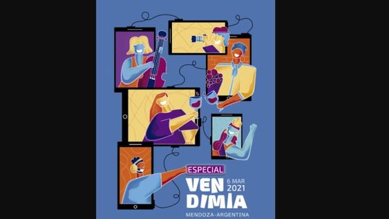 El diseño de tres jóvenes mendocinas fue elegido para el afiche de Vendimia 2021