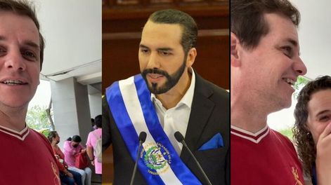 El primer mandatario de El Salvador, Nayib Bukele, aprovechó para promocionar el turismo en su país.