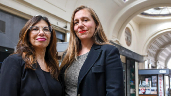 Mariana Guzzante y Camila Menéndez dirigieron el documental, que se verá en la Feria del Libro en octubre y en el Cine Universidad en noviembre. Foto: Ramiro Gómez / Los Andes.&nbsp;