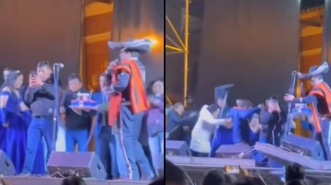 Los Andes | Se desplomó un escenario durante show de mariachis.jpg