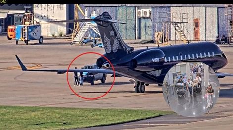 Las imágenes del jet privado que trajo 10 valijas sin control desde Miami y que el Gobierno había desmentido.