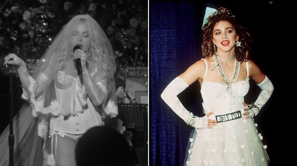Madonna recreó su escandalosa e histórica actuación de Like a Virgin.