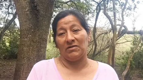 Laudelina, tía del menor y pareja de uno de los detenidos