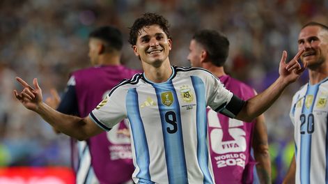 Julián Álvarez, delantero de la Selección Argentina