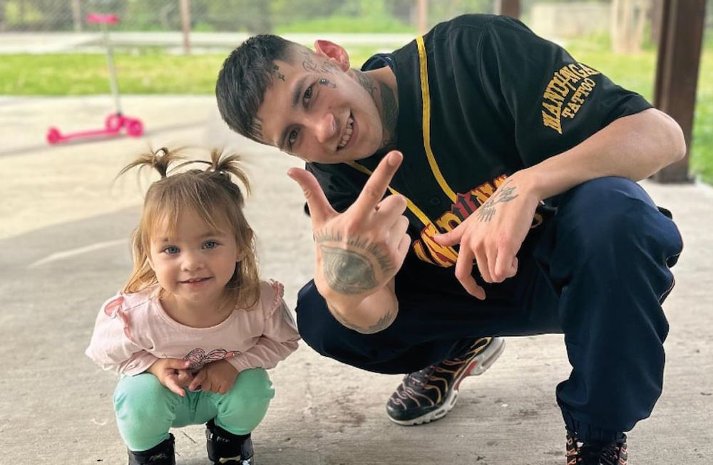 L-Gante y su hija, Jamaica. (Instagram L-Gante)