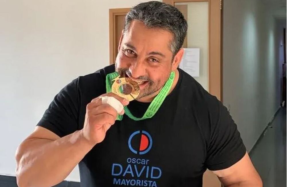 El mendocino Eduardo Visciglia, medalla de bronce en el Mundial de los hombres más fuertes del mundo