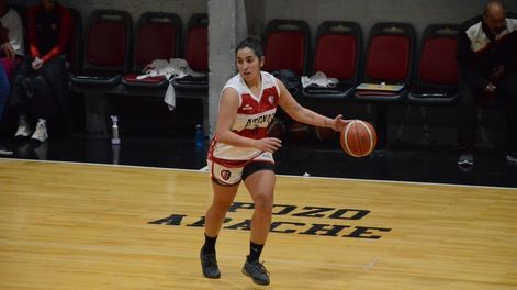 Los Andes | Maru Sandoval, figura de Atenas con 21 puntos ante San José. / Gentileza: SALTO INICIAL.