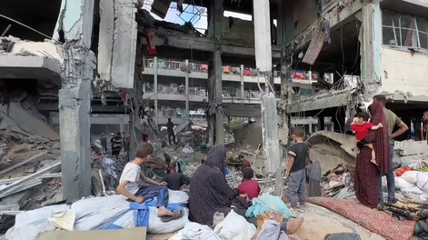 Bombardeos israelíes en Gaza.