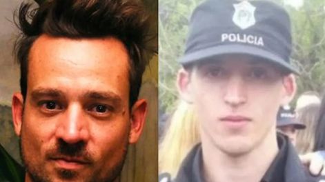 Chano y el policía que le disparó. Foto web.