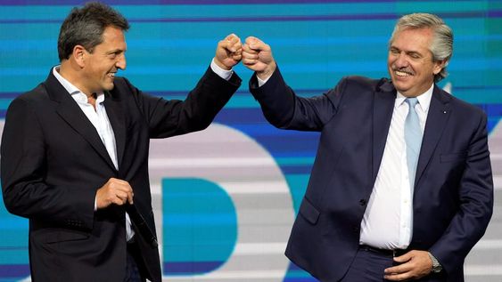 Sergio Massa y el presidente Alberto Fernández. (Archivo)