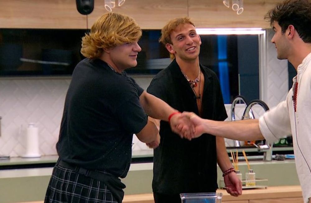 Los tres finalistas de Gran Hermano.