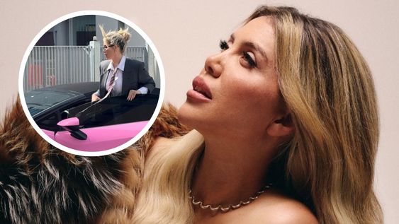 Wanda Nara le pintó de rosa la Lamborghini a Mauro Icardi.