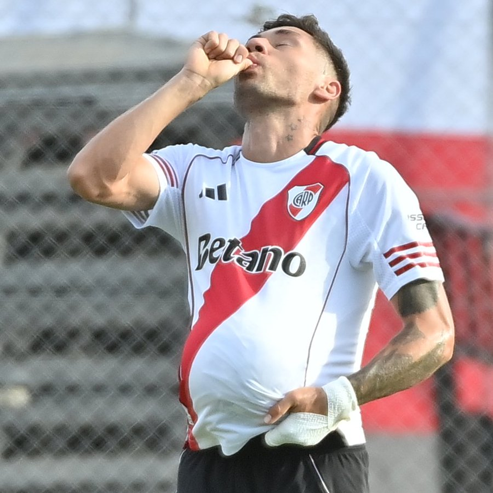 Gonzalo Montiel autor del gol que le dio la victoria al Millonario.&nbsp;