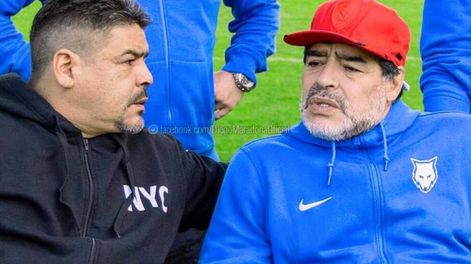 Hugo y Diego Maradona. / Gentileza.