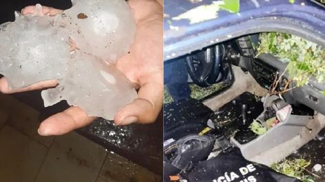 Granizo en San Luis: un muerto, varios heridos y autos destrozados (Gentileza / El Chorrillero)