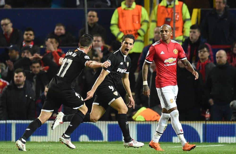 Sevilla metió el batacazo en la Champions y sacó al poderoso Manchester United