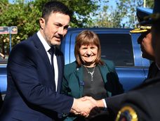 Luis Petri y Patricia Bullrich, de campaña en Mendoza