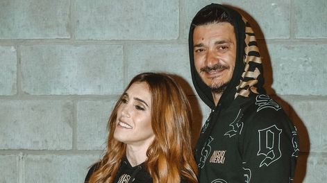 Soledad Pastorutti y Jeremías, su esposo.