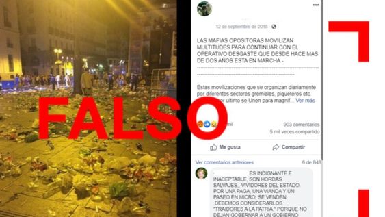 No, esta imagen no muestra cómo quedó Buenos Aires tras una protesta contra Macri No, esta imagen no muestra cómo quedó Buenos Aires tras una protesta contra Macri