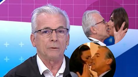 Gerardo Romano le “comió” la boca a Flor de la V en vivo.