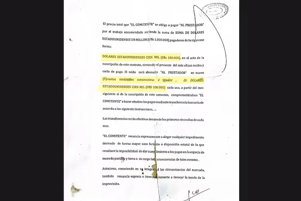 El contrato entre Fred Machado y José Luis Espert encontrado en la casa donde cumplía prisión domiciliaria el empresario que será extraditado