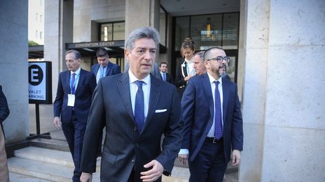 Los Andes | El presidente de la Corte Suprema, Horacio Rosatti, junto a su colaborador Silvio Robles (Foto: Federico López Claro)
