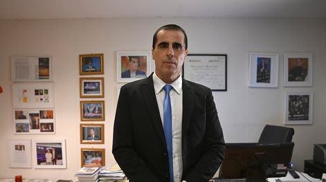 El abogado Juan Pablo Gallego, exrepresentante legal de los padres de Loan Peña. Foto: Maximiliano Luna/NA.