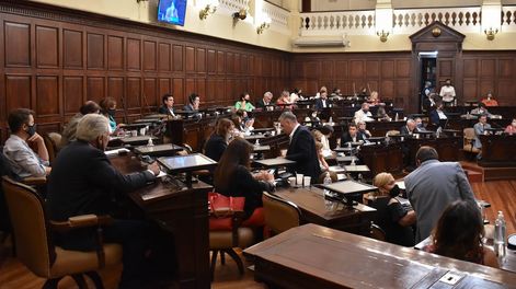 Los Andes | En el recinto. Aunque no avance, el oficialismo quiere llegar con el debate hasta su votación en el Senado. Sería en abril. Foto: Prensa Diputados.