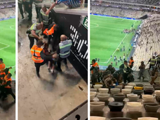 Graves incidentes entre hinchas de Godoy Cruz y la Policía de Brasil.