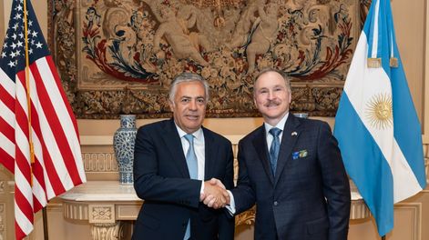 Alfredo cornejo se reunió con el embajador de Estados Unidos