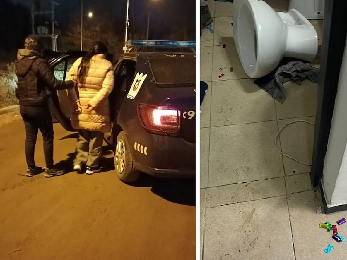 Intentó tirar cocaína al inodoro cuando vio que policías desbarataban su “quiosco” en Las Heras. | Foto: Ministerio de Seguridad y Justicia