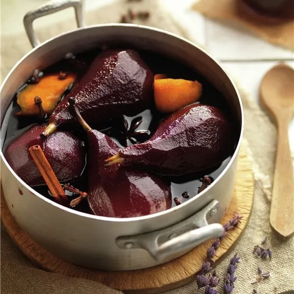 Las peras al Malbec son una gran opción para el postre. Las peras al Malbec son una gran opción para el postre.