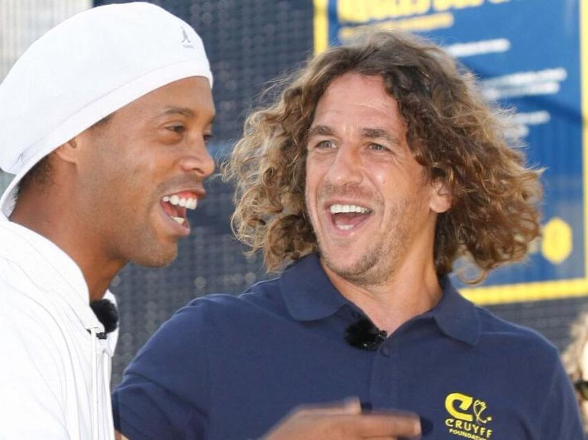 Ronaldinho sigue haciendo de las suyas: mirá el caño a Pujol