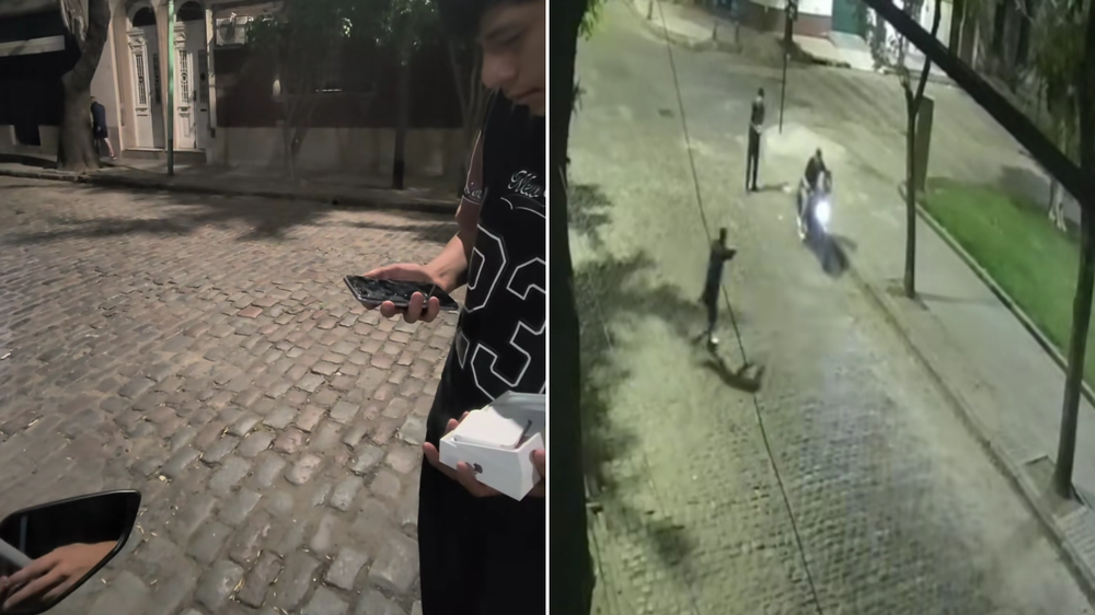Un influencer que vendía un celular filmó el momento en que trataron de robarle y le dispararon en la pierna.