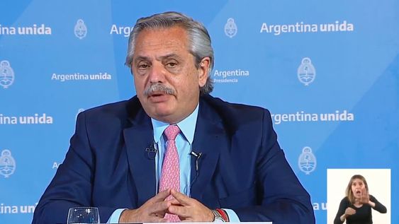 El presidente Alberto Fernández - Archivo
