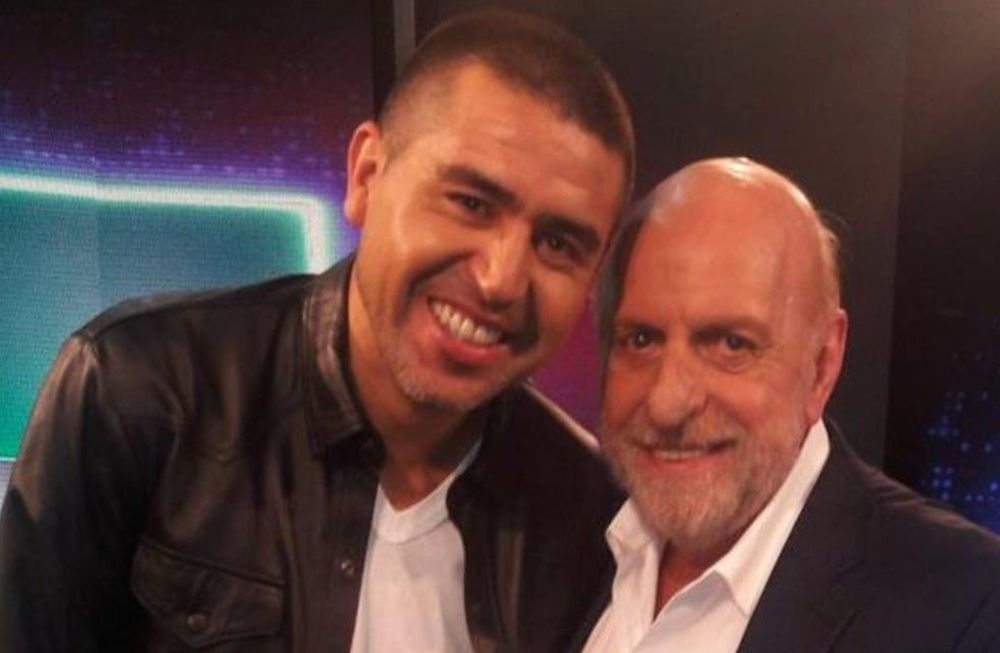 Juan Román Riquelme y Horacio Pagani