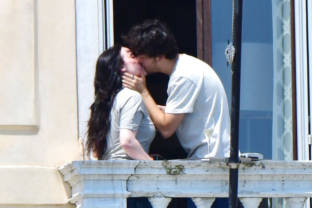 Billie Eilish and Nat Wolff in Venice.