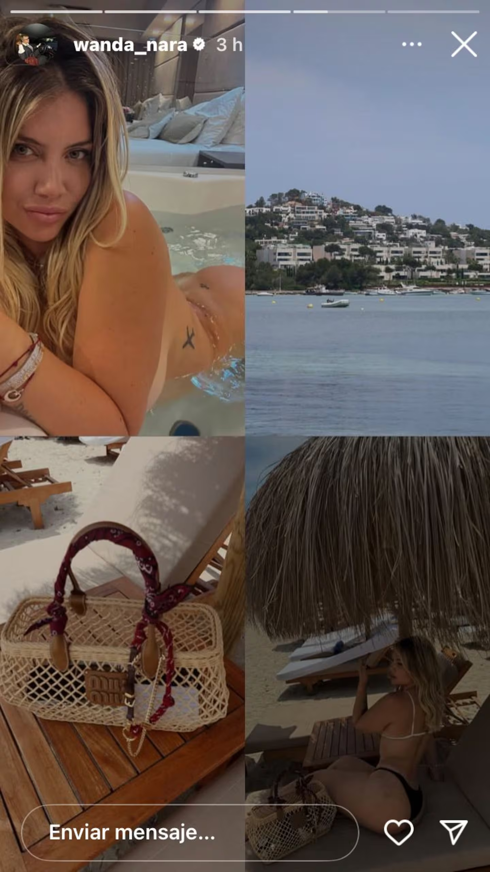 La foto que Wanda Nara subió a su cuenta de Instagram.